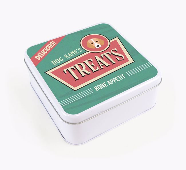 Personalised Retro Square Tin for your {breedFullName}